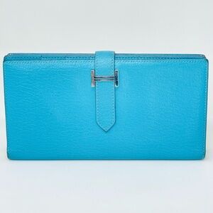 Hermès Béarn Long Wallet • Palladium H Closure • Iconic Design